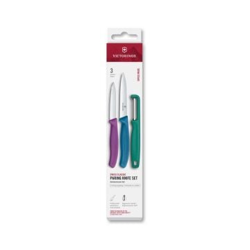 Victorinox Üçlü Bıçak Soyacak Seti 6.7116.33C1 Renkli