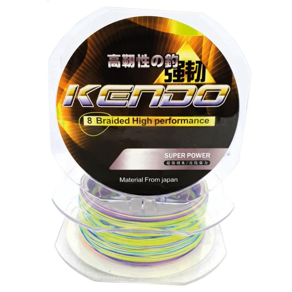 Kendo Dynema 8x 8 Kat PE Örgü İp Misina 250m Renkli Olta Misinası 0,12mm