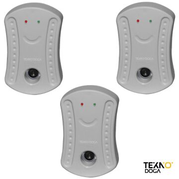 TEKNOPEST TP-70 Ultrasonik Fare Haşere Kovucu 3'lü Set