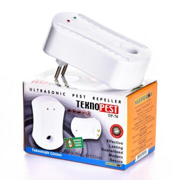 TEKNOPEST TP-70 Ultrasonik Fare Haşere Kovucu 3'lü Set