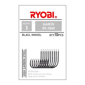 Ryobi 1069 Kairyo Olta İğnesi Düz Black Nickel