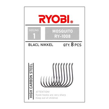 Ryobi 1008 Mosquito Olta İğnesi Delikli Black Nickel