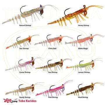 HanFish Teke 7.5cm 7g Caridina Silikon Karides Yem Caviar Shrimp