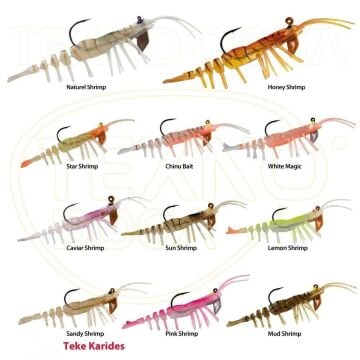 HanFish Teke 7.5cm 7g Caridina Silikon Karides Yem Caviar Shrimp
