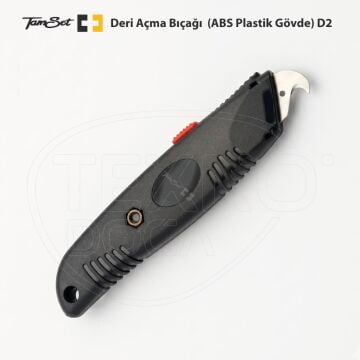 Tamset Deri Açma Bıçağı D2 ABS Plastik Gövde Kanca Uçlu Bıçak