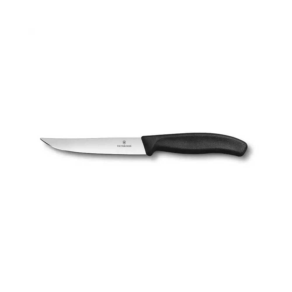Victorinox 12cm Düz Biftek Bıçağı Siyah 6.7903.12