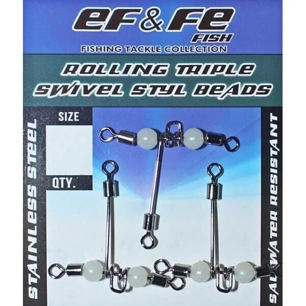 EFFE Rolling Triple Beads Fosforlu Boncuklu Üçlü T Fırdöndü HG179