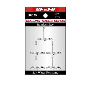 EFFE Rolling Triple Beads Fosforlu Boncuklu Fırdöndü HG179