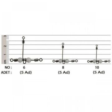EFFE Rolling Triple Beads Fosforlu Boncuklu Üçlü T Fırdöndü HG179