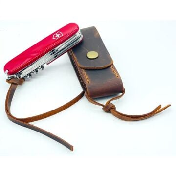 TAMSET Victorinox Çakı İçin Kemere Takılabilir Deri Kılıf (S)