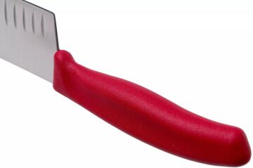 Victorinox SwissClassic 17cm Santoku Bıçağı Oluklu 6.8521.17B Kırmızı