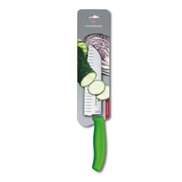 Victorinox SwissClassic 17cm Santoku Bıçağı Oluklu 6.8526.17L4B Yeşil