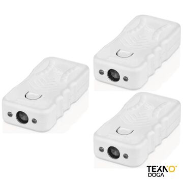 TEKNOPEST Sonik TP-10 Ultrasonik Köpek Kedi Kovucu 3'lü Set