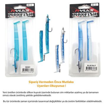 Ryuji Max Fish 11cm 12.5g Levrek Silikon Yem UV Pearl