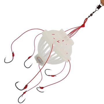 TAMSET Plastik Kafes Yemlik Hazır Olta Takımı Çok İğneli