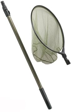 Kendo 160cm 45x50cm Balık Kepçesi Teleskobik Saplı
