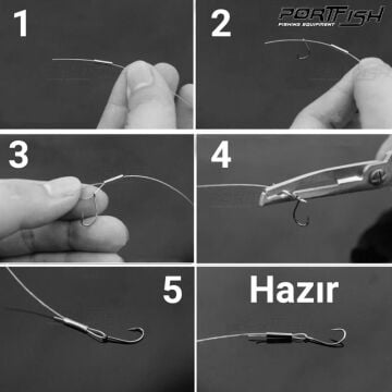 PORTFISH Çelik Olta Teli Kıstırma Burcu Tek Kanal BL-6003