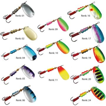 DFT SP08B Spinner 6,2cm 5,6g Turna Levrek Alabalık Olta Kaşığı