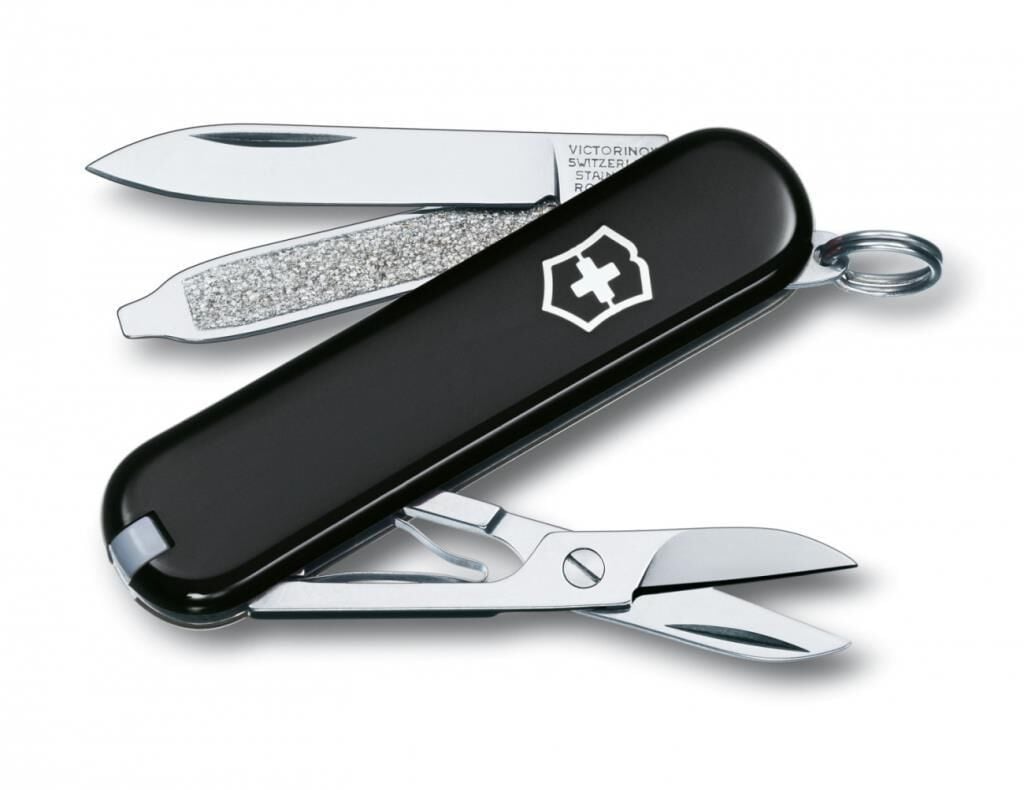 Victorinox Classic 0.6223.3B1 Siyah İsviçre Çakısı 58mm 7F