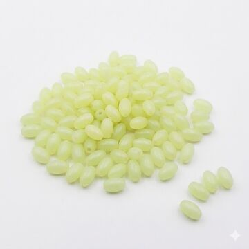TAMSET 6x12mm 45g Fosforlu Boncuk Elips Glow Olta Boncuğu