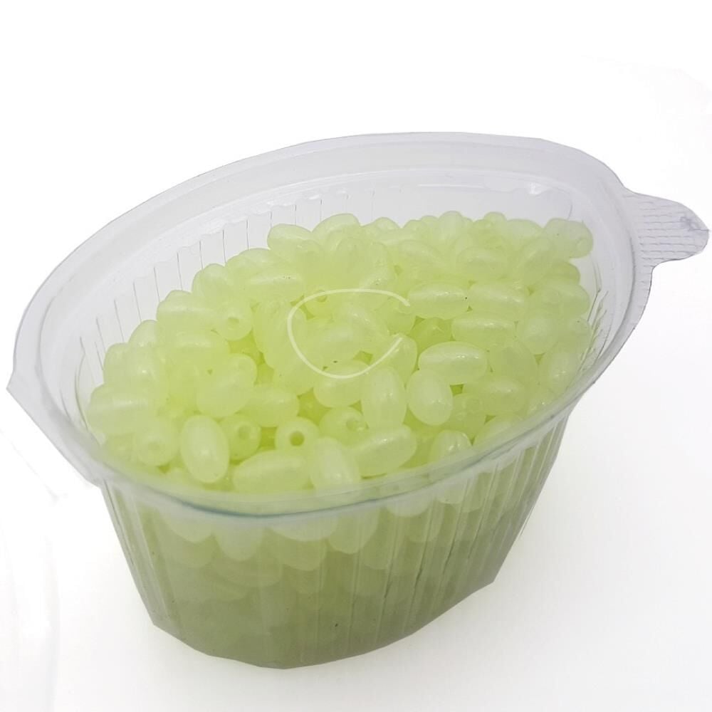 TAMSET 6x12mm 45g Fosforlu Boncuk Elips Glow Olta Boncuğu 5'li Paket