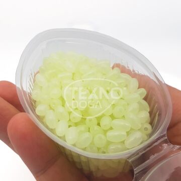 TAMSET 6x12mm 45g Fosforlu Boncuk Elips Glow Olta Boncuğu