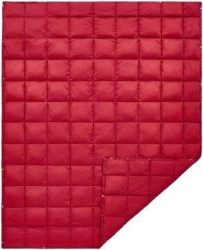 KingCamp Smart 540 Giyilebilir Panço Kamp Battaniyesi Kırmızı
