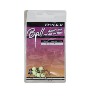Ryuji Ball Ajing Glow Jighead Silikon Yem Zokası No:10
