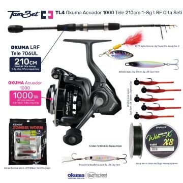 TAMSET Okuma Acuador 1000 Tele 706UL 210cm 1-8g LRF Olta Seti TL4