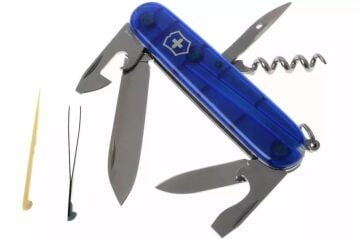 Victorinox Spartan 1.3603.T2 Şeffaf Mavi İsviçre Çakısı 91mm 12F