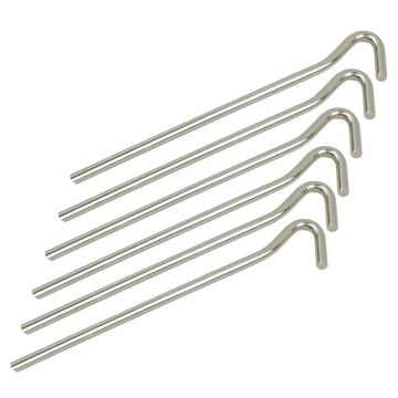 Evolite Tent Pegs 20cm Çelik Çadır Kazığı 6 ad.
