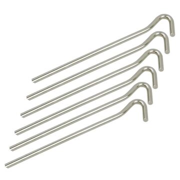Evolite Tent Pegs 20cm Çelik Çadır Kazığı 6 ad.