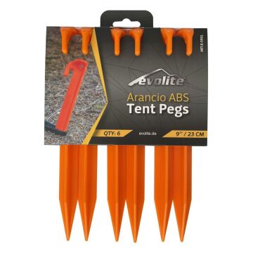 Evolite Arancio ABS 23cm Plastik Çadır Kazığı 6 ad.