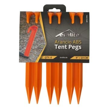 Evolite Arancio ABS 23cm Plastik Çadır Kazığı 6 ad.