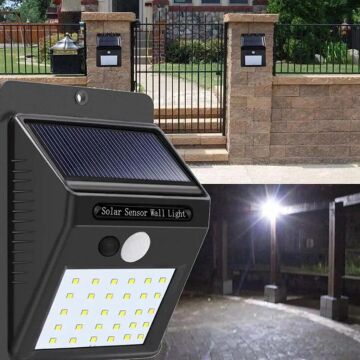Panther Sensörlü Solar LED Duvar Lambası PT-2920