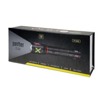 Panther 2000 Lümen USB Şarjlı Lazer LED El Feneri PT-4226