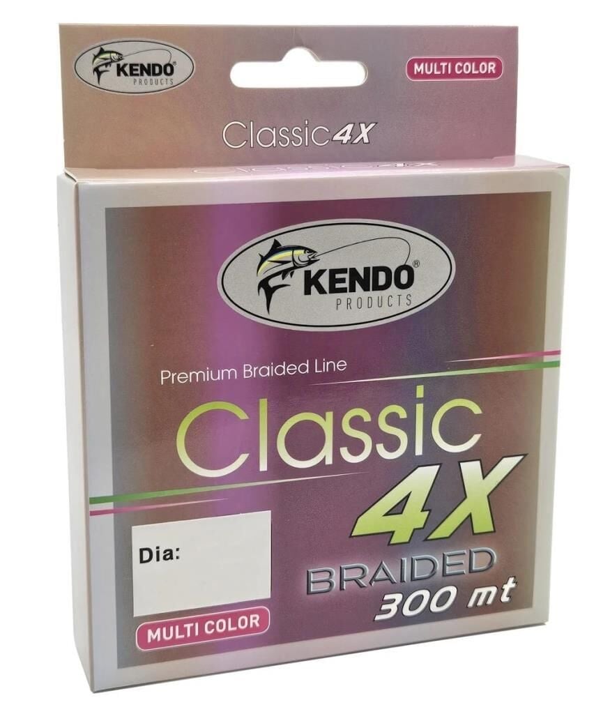 Kendo Classic 300m 4x 4 Kat Örgü İp Olta Misinası Multicolor