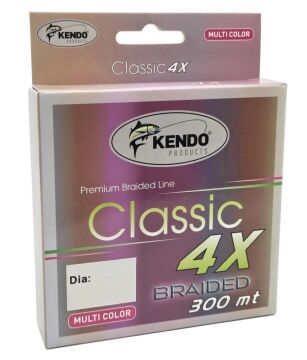 Kendo Classic 300m 4x 4 Kat Örgü İp Olta Misinası Multicolor