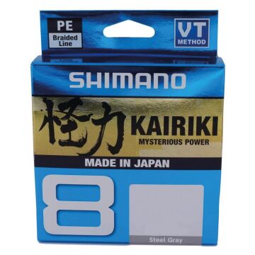 Shimano Kairiki 8 300m Örgü İp Misina Steel Gray Gri