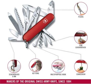 Victorinox Handyman 1.3773 Kırmızı İsviçre Çakısı 91mm 24F