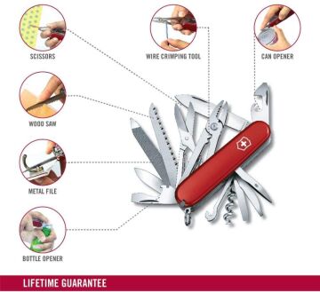 Victorinox Handyman 1.3773 Kırmızı İsviçre Çakısı 91mm 24F