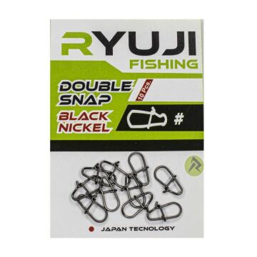 Ryuji Double Snap Rapala Klipsi Nickel