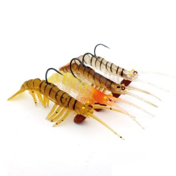 EFFE Caridina 7.6cm 6.5g Silikon Karides 4 Renkli Set