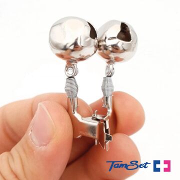 TAMSET Çift Zilli Metal Klipsli Balık Alarmı 3ad