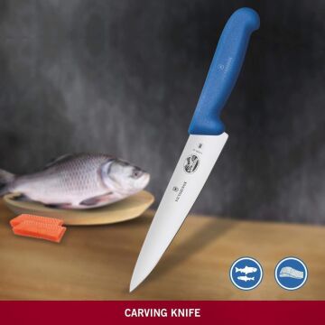 Victorinox Fibrox 25cm Dilimleme Bıçağı 5.2002.25 Mavi