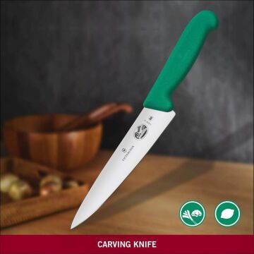 Victorinox Fibrox 25cm Dilimleme Bıçağı 5.2004.25 Yeşil
