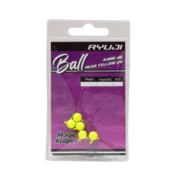 Ryuji Ball Ajing Yellow UV Jighead Silikon Yem Zokası No:10