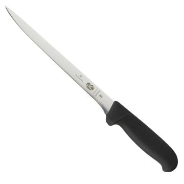 Victorinox Fibrox 20cm Fileto Bıçağı 5.3763.20 Siyah