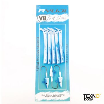 Ryuji V8 8cm 5.5g LRF Silikon Yem Blue