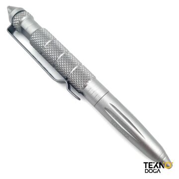 Taktik Kişisel Savunma Kalemi Kubaton Cam Kırıcı Gri